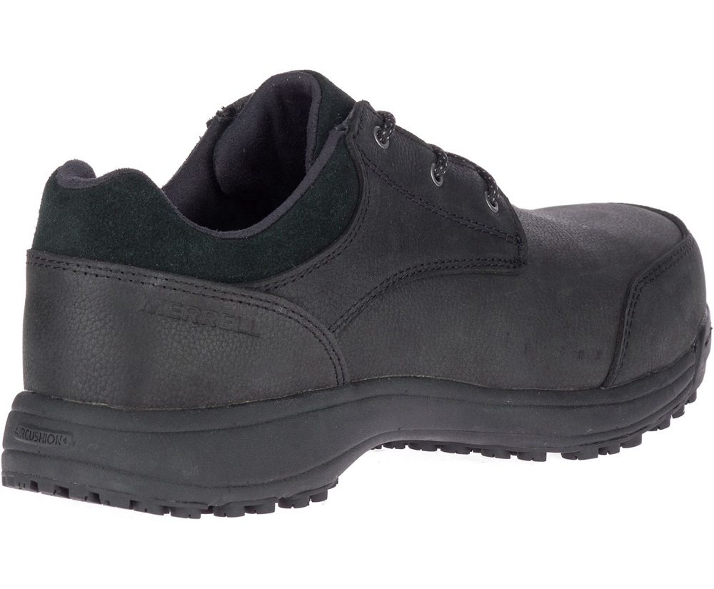 Tenis Homem - Merrell Sutton Oxford Steel Toe - Pretas - INJ316785